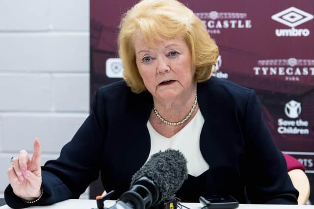 Hearts owner Ann Budge