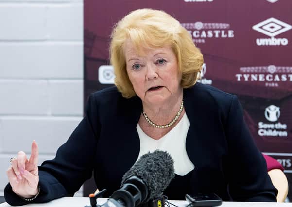 Hearts owner Ann Budge
