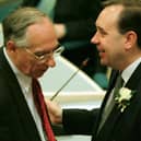 Donald Dewar and Alex Salmond together at the opening of the Scottish Parliament in May 1999