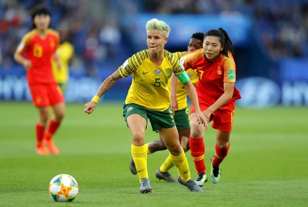 South Africa record cap holder Janine van Wyk in action against China during last year's Women's World Cup in France. Picture: Richard Heathcote/Getty Images