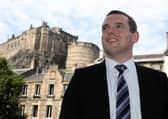Scottish Conservative MP Douglas Ross in Edinburgh, after he confirmed he would stand for leader of the Scottish Conservatives