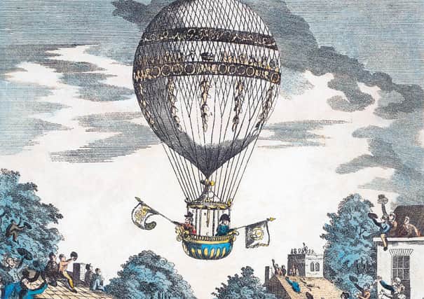 James Sadler and Captain Paget R. N. ascending in a balloon  Picture: Design Pics Inc/Shutterstock