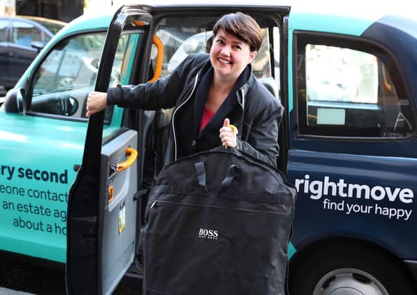 Former Scottish Conservative leader Ruth Davidson MSP arrives at the Apex Hotel in Edinburgh, after it was confirmed Scottish Conservative MP Douglas Ross will stand for leadership