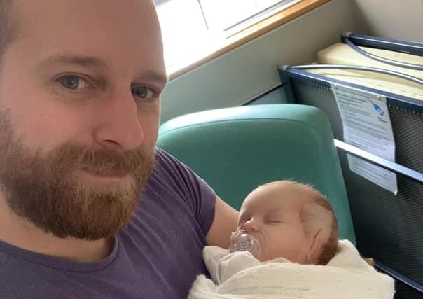 Matt Tildesley with his daughter Aurora-Grace