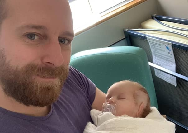 Matt Tildesley with his daughter Aurora-Grace