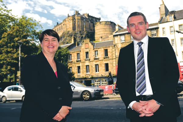 If 
Douglas Ross and Ruth Davidson become leaders of the Scottish Conservative opposition to Nicola Sturgeon's SNP, will they be able to make an impact? (Picture: Greg Macvean)