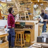 The Chippendale School of carpentry in East Lothian which has had an increase in applicants during lockdown.