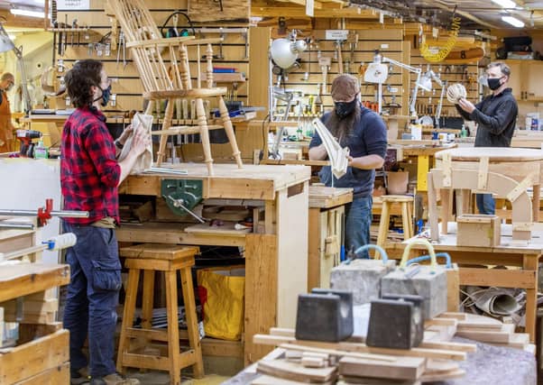 The Chippendale School of carpentry in East Lothian which has had an increase in applicants during lockdown.