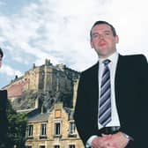 Former Scottish Conservative leader Ruth Davidson MSP alongside Scottish Conservative MP Douglas Ross