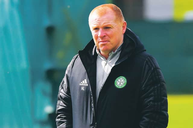 Celtic manager Neil Lennon supervises training. Picture: Alan Harvey/SNS