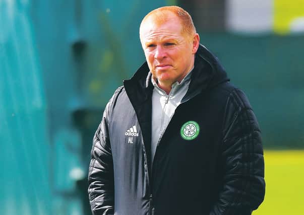 Celtic manager Neil Lennon supervises training. Picture: Alan Harvey/SNS