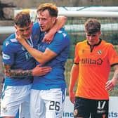 St Johnstone's Liam Craig, right, celebrates his goal with Calum Hendry. Picture: Ross Parker/SNS