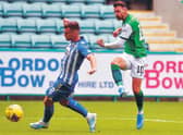 Martin Boyle makes it 2-0 for Hibs against Kilmarnock. Picture: Rob Casey/SNS