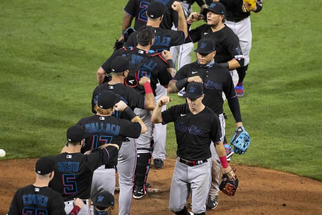 The Miami Marlins are already ten games behind schedule. Picture: Mitchell Leff/Getty Images