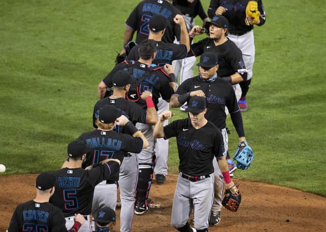 The Miami Marlins are already ten games behind schedule. Picture: Mitchell Leff/Getty Images