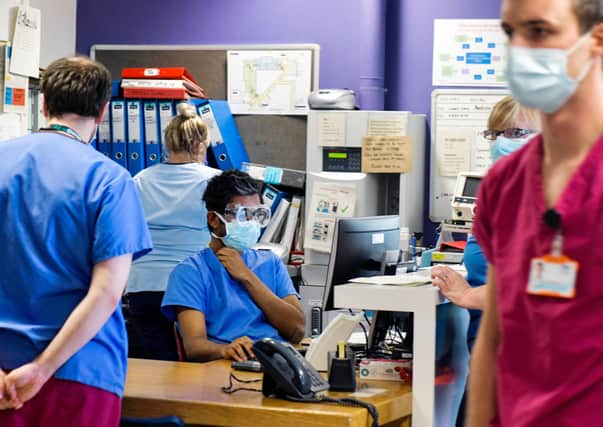 The coronavirus ward at Forth Valley Royal Hospital in Larbert Falkirk. Picture: Michael Gillen