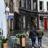 Streets that would usually be packed with Festival-goers are eerily quiet (Picture: Lisa Ferguson)