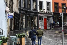 Streets that would usually be packed with Festival-goers are eerily quiet (Picture: Lisa Ferguson)