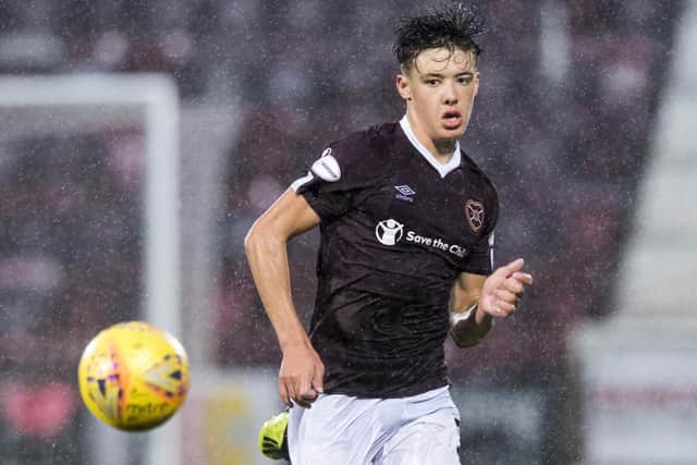 Manchester City, Bologna and Bayern Munich have been linked with 18-year-old Hearts defender Aaron Hickey. Picture: Paul Devlin/SNS