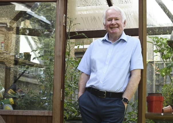 Now 78, Brian Marjoribanks in his garden at his home in Falkirk. Picture: Lisa Ferguson