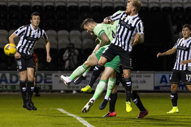 Celtic's Shane Duffy scores to make it 1-1 against St Mirren. Picture: Craig Williamson/SNS Group