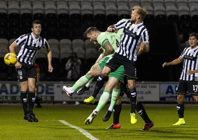 Celtic's Shane Duffy scores to make it 1-1 against St Mirren. Picture: Craig Williamson/SNS Group