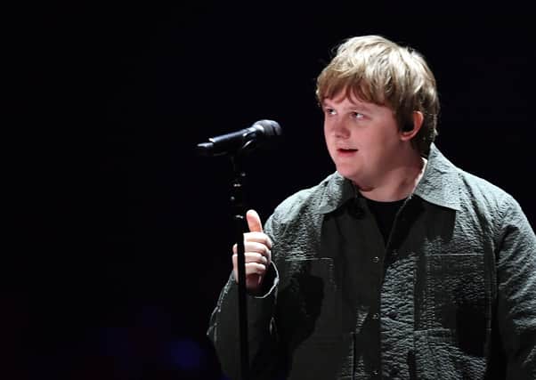 Lewis Capaldi performs during The BRIT Awards 2020 at The O2 Arena in February