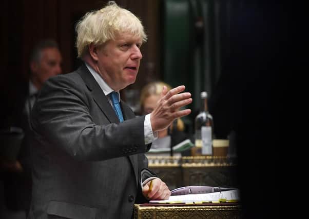 Boris Johnson's Internal Market Bill contains measures that would unilaterally rewrite parts of the Withdrawal Agreement with the EU (Picture: Jessica Taylor/AFP via Getty Images)