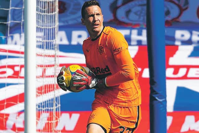 Rangers goalkeeper Jon McLaughlin has been stepping in for the injured Allan McGregor. Picture: Craig Foy/SNS Group