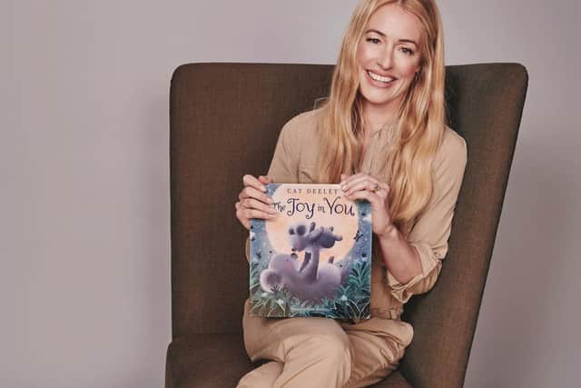 Cat Deeley has realised a long-held ambition and written her first book, inspired by her own children Milo and James. Picture: Joseph Sinclair