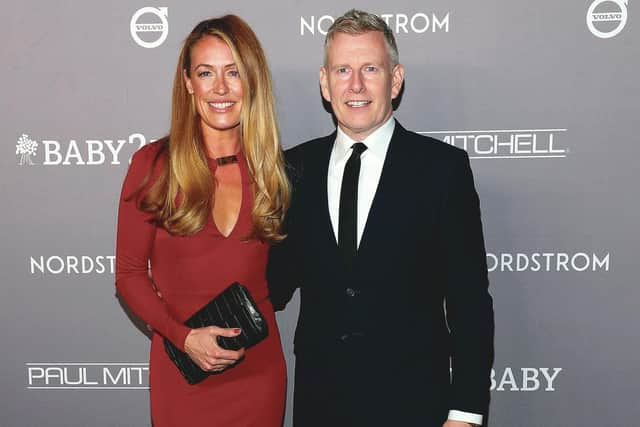 Cat Deeley with her husband Patrick Kieltyin LA, 2019