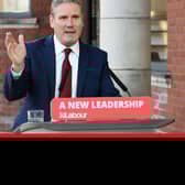 Labour leader Sir Keir Starmer delivers his keynote speech during the party's online conference. Picture: Stefan Rousseau/PA Wire
