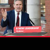 Labour leader Sir Keir Starmer delivers his keynote speech during the party's online conference. Picture: Stefan Rousseau/PA Wire