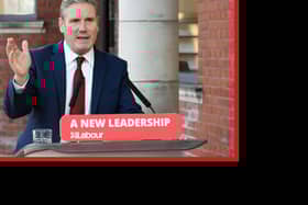 Labour leader Sir Keir Starmer delivers his keynote speech during the party's online conference. Picture: Stefan Rousseau/PA Wire