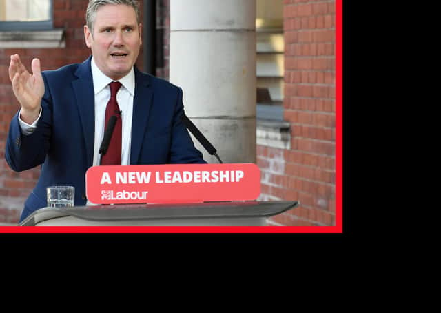 Labour leader Sir Keir Starmer delivers his keynote speech during the party's online conference. Picture: Stefan Rousseau/PA Wire