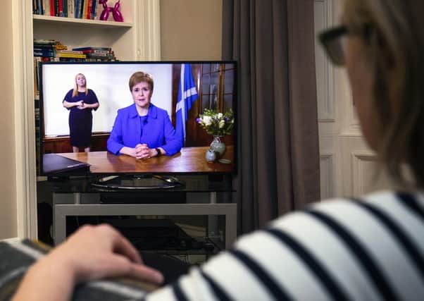 The First Minister spoke in a televised address on Tuesday evening