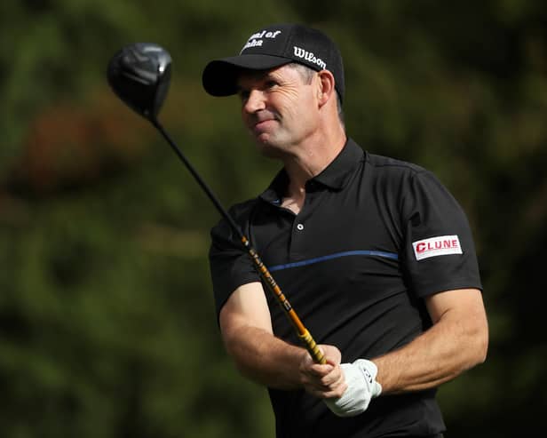 European Ryder Cup captain Padraig Harrington during a practice round at the Irish Open. Picture: Brian Lawless/PA Wire