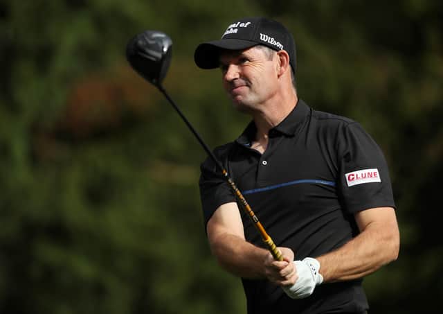 European Ryder Cup captain Padraig Harrington during a practice round at the Irish Open. Picture: Brian Lawless/PA Wire