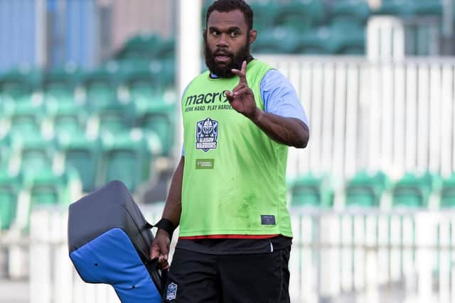Leone Nakarawa is expected in Glasgow within two weeks, but will then be called up by Fiji. Picture: SNS/SRU