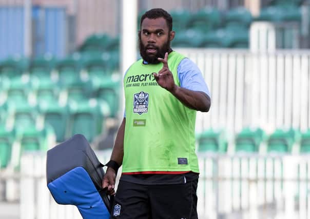 Leone Nakarawa is expected in Glasgow within two weeks, but will then be called up by Fiji. Picture: SNS/SRU