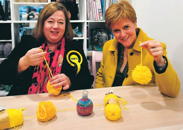 Kirsten Oswald with Nicola Sturgeon