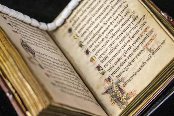 The 11th century Psalter, or Book of Psalms, in Latin probably produced in a monastery on the west coast of Scotland.