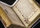 The 11th century Psalter, or Book of Psalms, in Latin probably produced in a monastery on the west coast of Scotland.