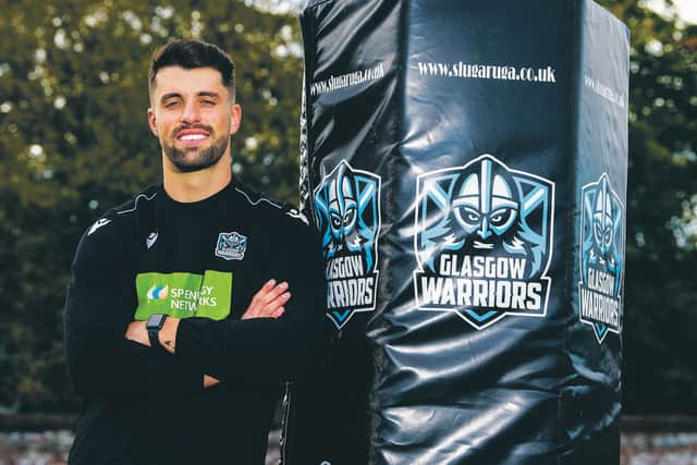 Adam Hastings says he has ‘matured’ and is more confident now than when he first took over the No.10 role at Glasgow. Photograph: Ross Parker/SNS