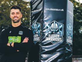 Adam Hastings says he has ‘matured’ and is more confident now than when he first took over the No.10 role at Glasgow. Photograph: Ross Parker/SNS