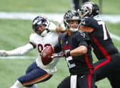 Matt Ryan of the Atlanta Falcons drops back to pass during the defeat by the Chicago Bears at the weekend. Picture: Todd Kirkland/Getty Images
