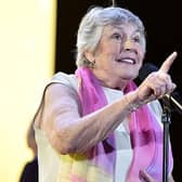 LOS ANGELES, CA - OCTOBER 01:  Recording artist Helen Reddy performs onstage during the MPTF 95th anniversary celebration with "Hollywood's Night Under The Stars" at MPTF Wasserman Campus on October 1, 2016 in Los Angeles, California.  (Photo by Alberto E. Rodriguez/Getty Images for MPTF)