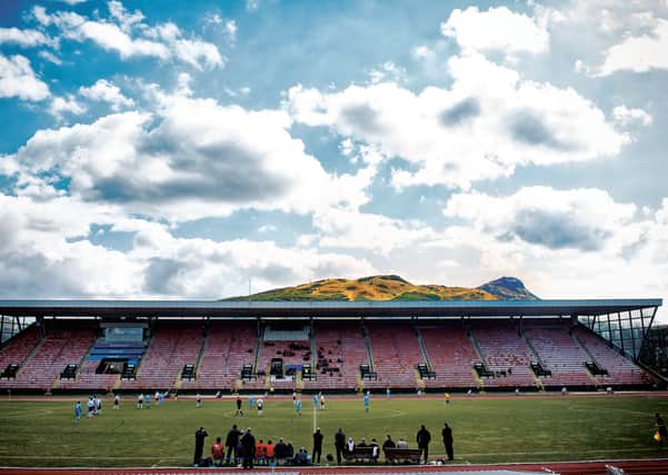 Meadowbank Stadium in the shadow of Arthur's Seat. Picture: Alan McCredie