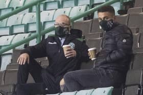 St Mirren's Kyle Magennis watches Hibs beat Hamilton on ahead of a proposed move to the Easter Road club. Picture: Craig Foy / SNS