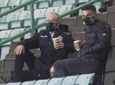 St Mirren's Kyle Magennis watches Hibs beat Hamilton on ahead of a proposed move to the Easter Road club. Picture: Craig Foy / SNS